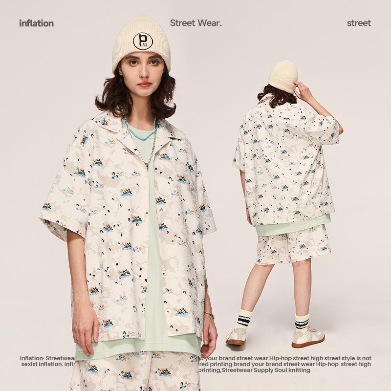 Summer Men Women Short Sleeve T-shirt Tee Tops Bottoms Pants Shorts Trunks Suit Set