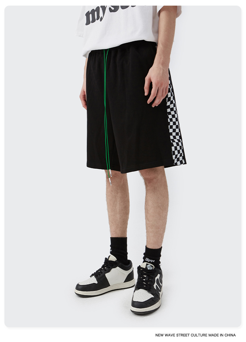 Men Boys Shorts Streetwear Bottoms Half Pants Sports Outfit Sweatsuit Trunks Women