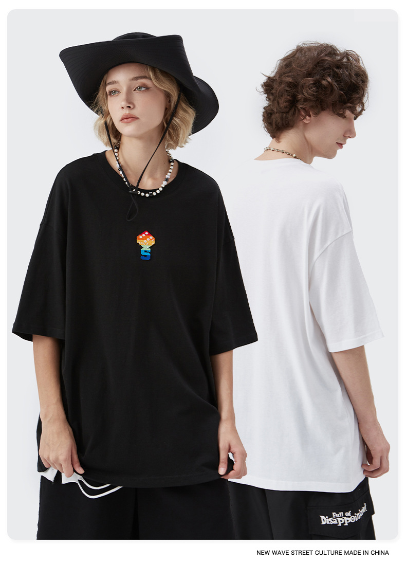Summer Men Women Short Sleeve T-shirt Tee Pullover Tops Unisex Sweatshirt