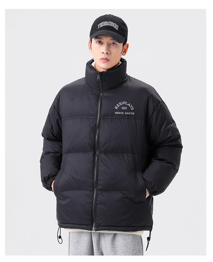 Women Men Down Jacket Hooded Coat Warm Winter Windproof Casual