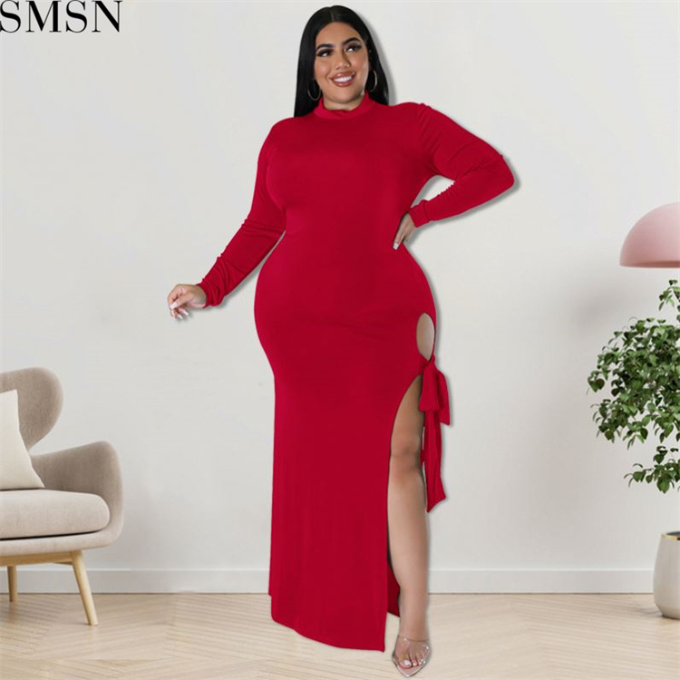 Plus Size Dress large size fall women clothing wholesale supply zipper band leg dress