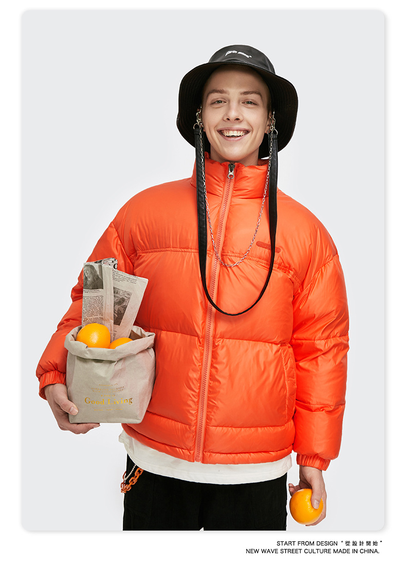 Women Men Down Jacket Hooded Coat Warm Winter Windproof Casual Parkas