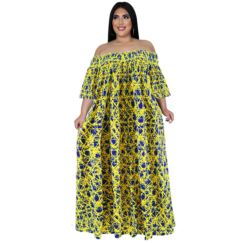 Plus Size Dress 2022 fall long sleeve dress large swing dress Amazon belted