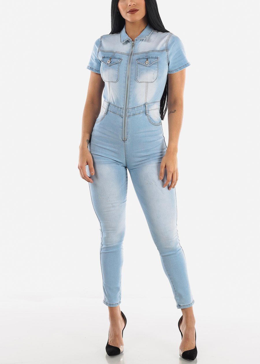 Fashion slim casual waist Jumpsuit