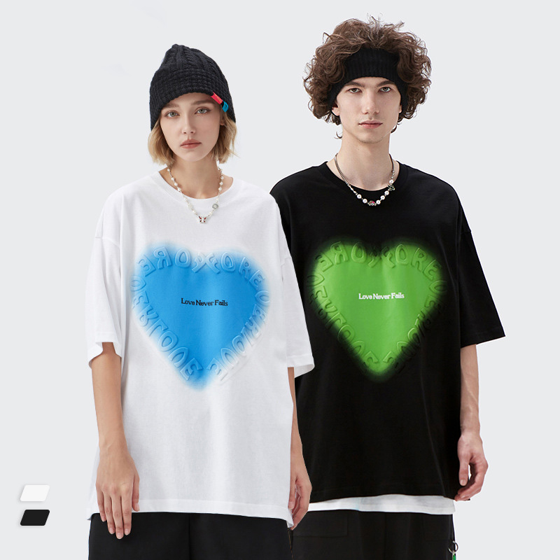 Summer Men Women Short Sleeve T-shirt Tee Pullover Tops Unisex Sweatshirt