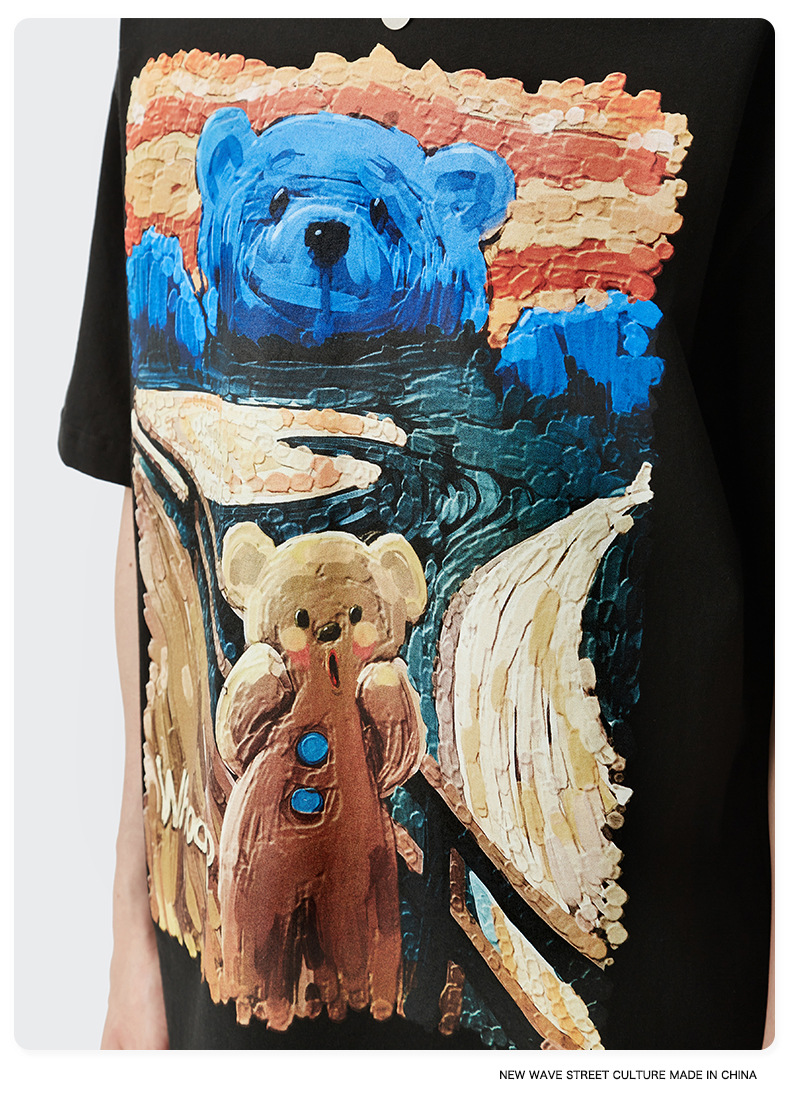 Summer Men Women Short Sleeve T-shirt Tee Pullover Tops Unisex Sweatshirt