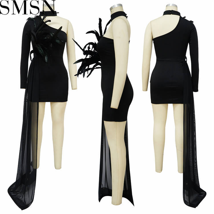 Plus Size Dress Amazon Fall new sexy off the shoulder fitted waist dress for women