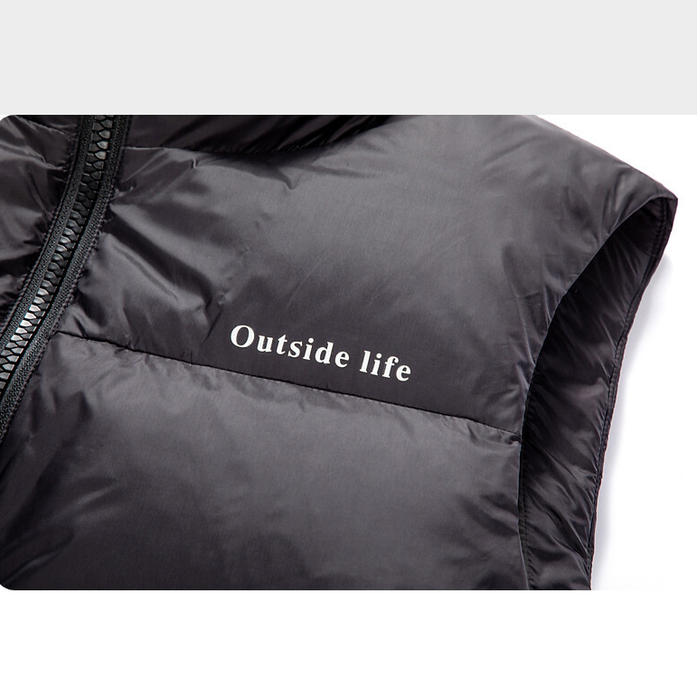 Women Men Down Vest Sleeveless Waistcoat Jacket Coat Winter Casual Parkas