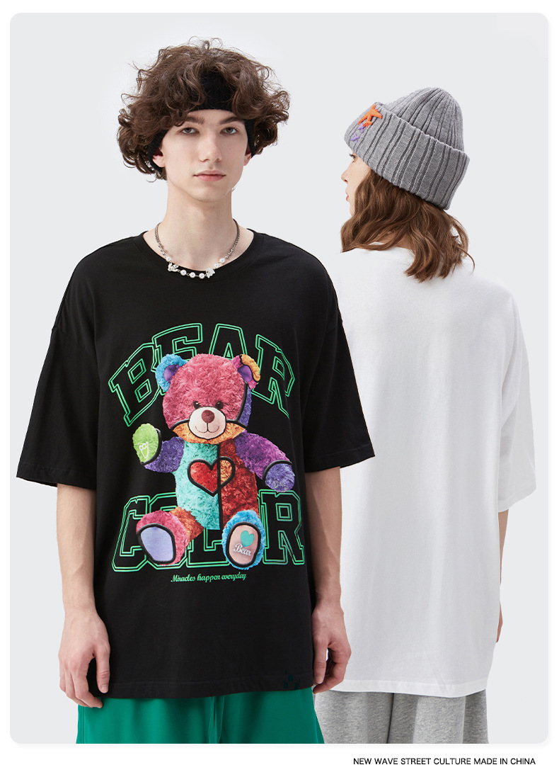 Summer Men Women Short Sleeve T-shirt Tee Pullover Tops Unisex Sweatshirt