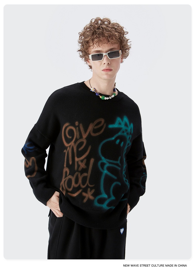 Men Women Knit Sweater Jumper Pullovers Cardigan Tops Unisex Sweatshirts