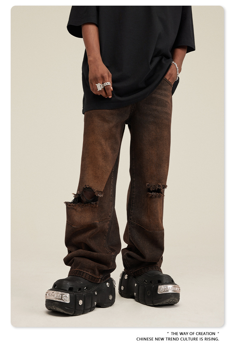 Men Classic Jeans Trousers Suit Pant Bottoms Joggers Clothes Women