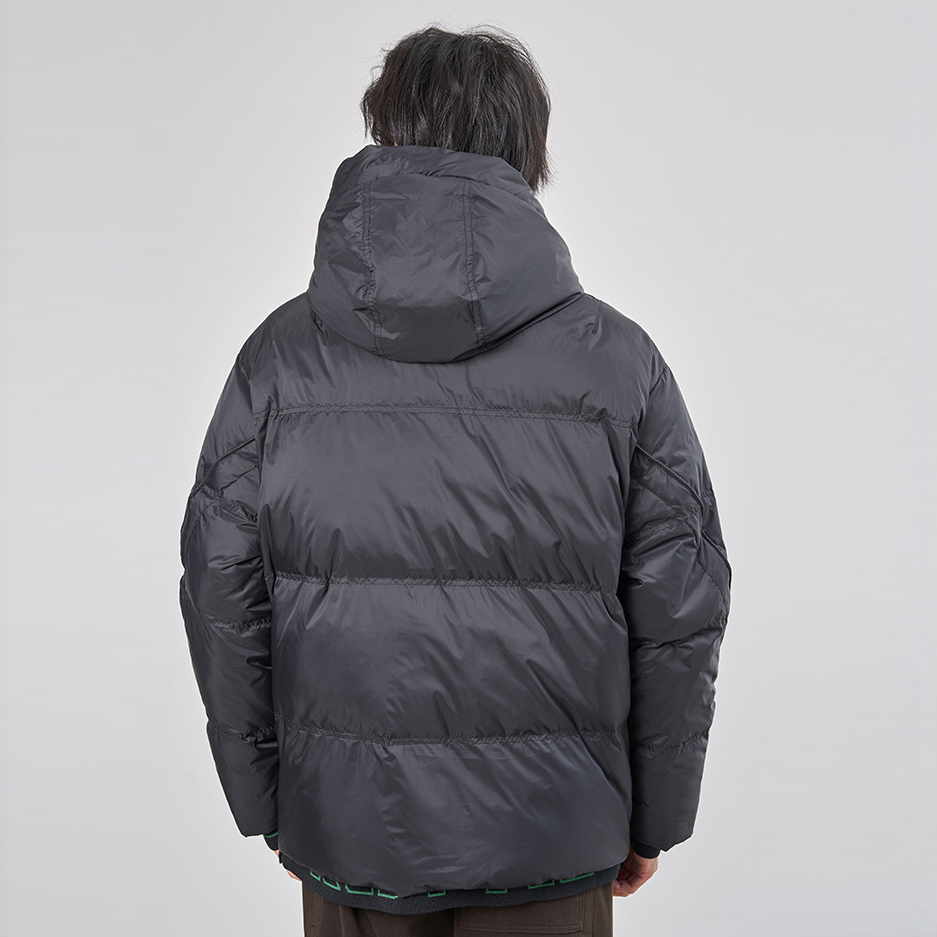 Women Men Down Jacket Hooded Coat Warm Winter Windproof Casual Parkas