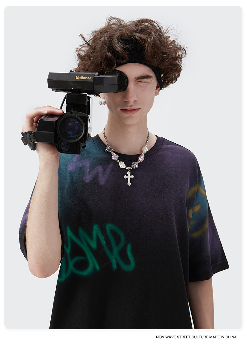Summer Men Women Short Sleeve T-shirt Tee Pullover Tops Unisex Sweatshirt