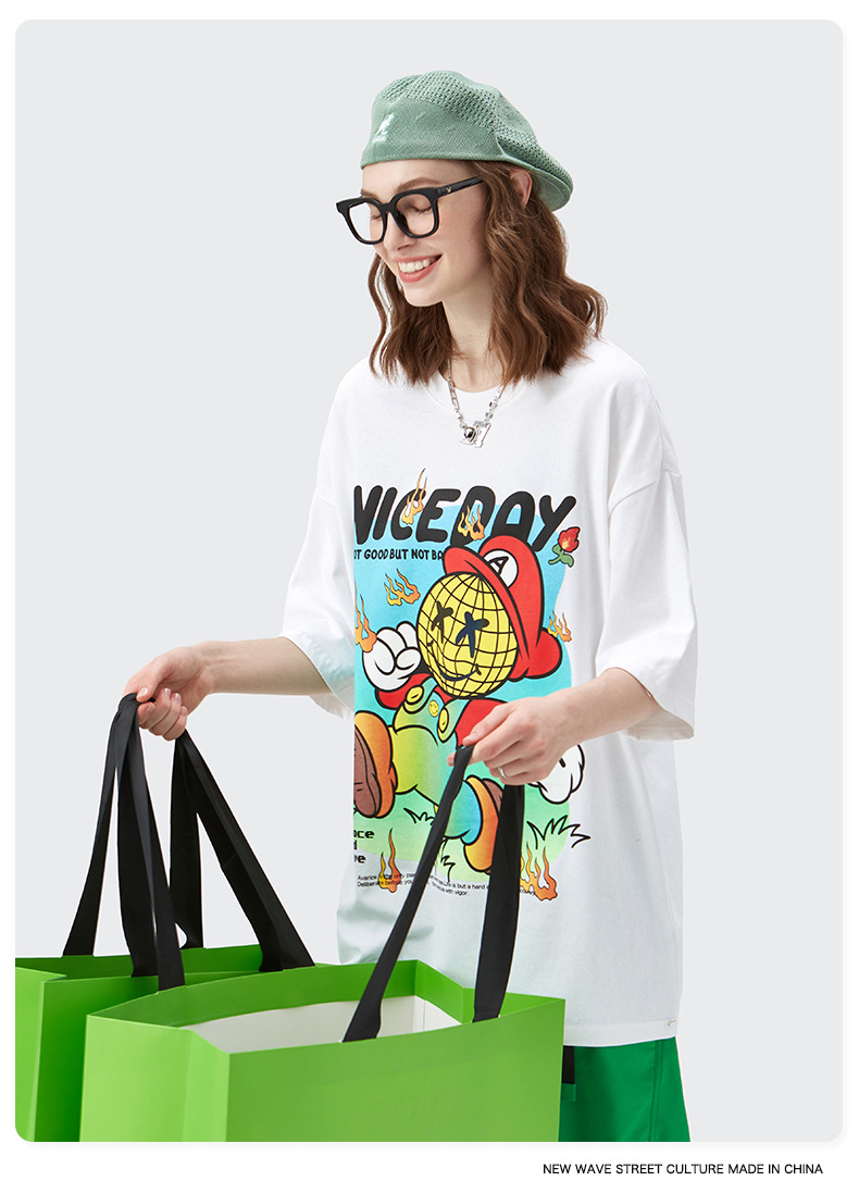 Summer Men Women Short Sleeve T-shirt Tee Pullover Tops Unisex Sweatshirt