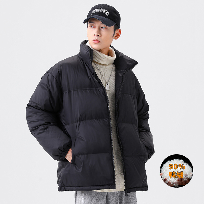 Women Men Down Jacket Hooded Coat Warm Winter Windproof Casual Parkas