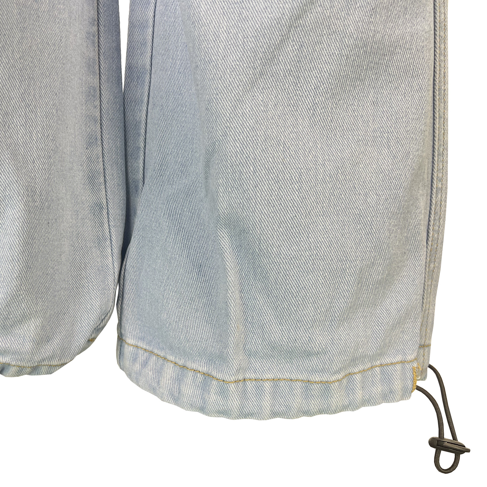 Elastic Band Elastic Spring Buckle Loose Fit Jeans