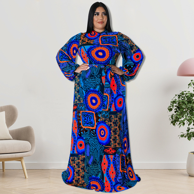 Plus Size Dress European and American fall women clothing wholesale supply rear zipper dress