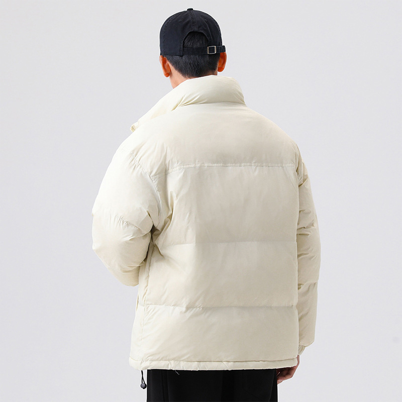 Women Men Down Jacket Hooded Coat Warm Winter Windproof Casual