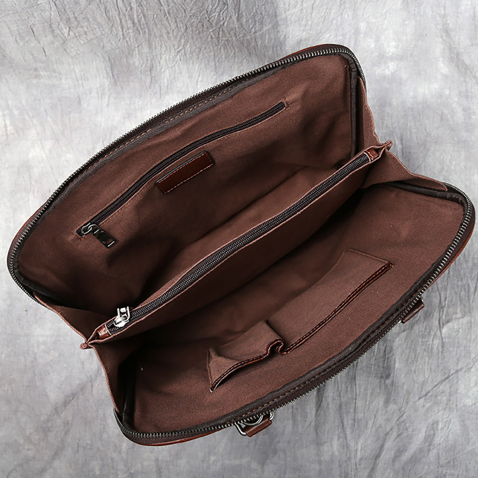 Men Messenger Shoulder Bag Leather Crossbody Sling Handbags Houlder Bag