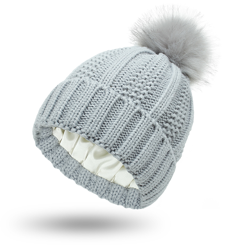 Men Women Beanie Hat Winter Wool Knitted Baggy Pull On Soft Caps