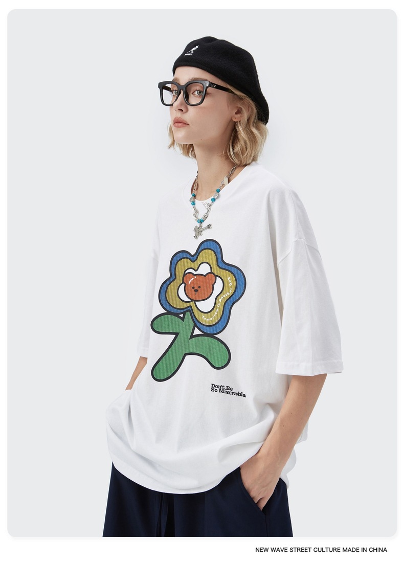 Summer Men Women Short Sleeve T-shirt Tee Pullover Tops Unisex Sweatshirt