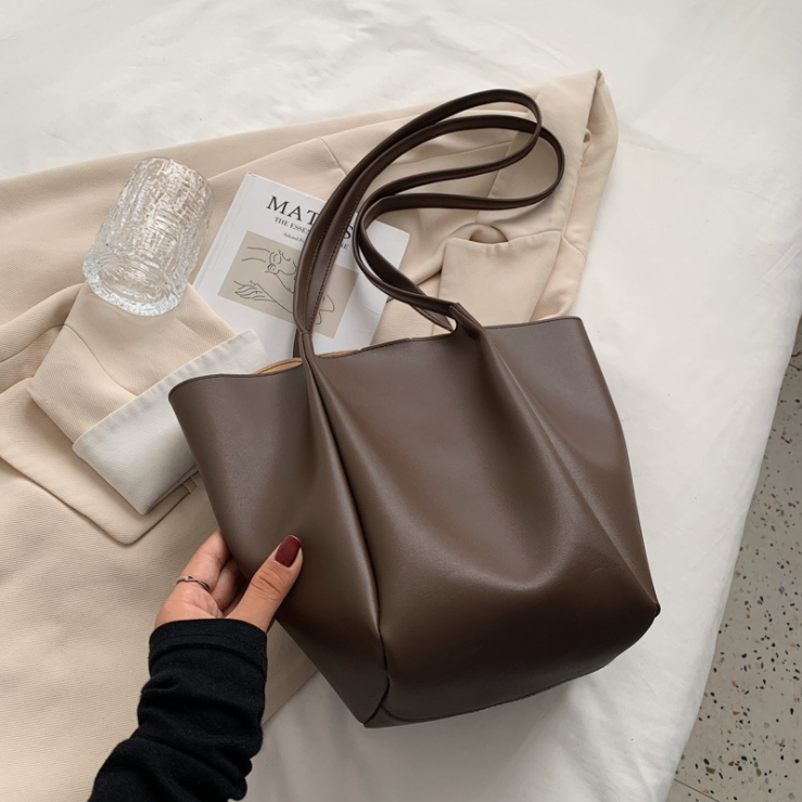 Large women's bag large capacity shoulder bags high quality PU leather