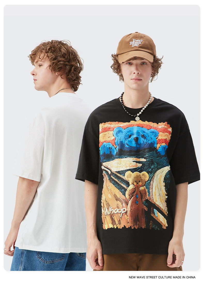 Summer Men Women Short Sleeve T-shirt Tee Pullover Tops Unisex Sweatshirt