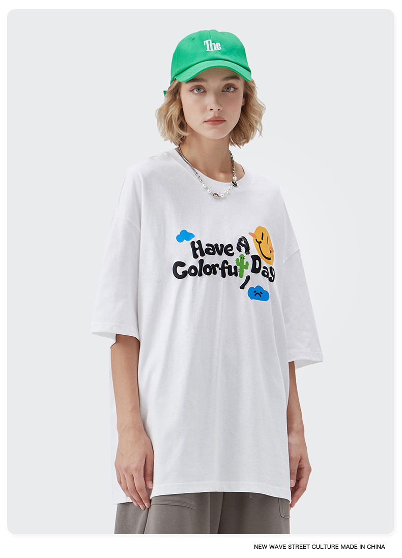 Summer Men Women Short Sleeve T-shirt Tee Pullover Tops Unisex Sweatshirt