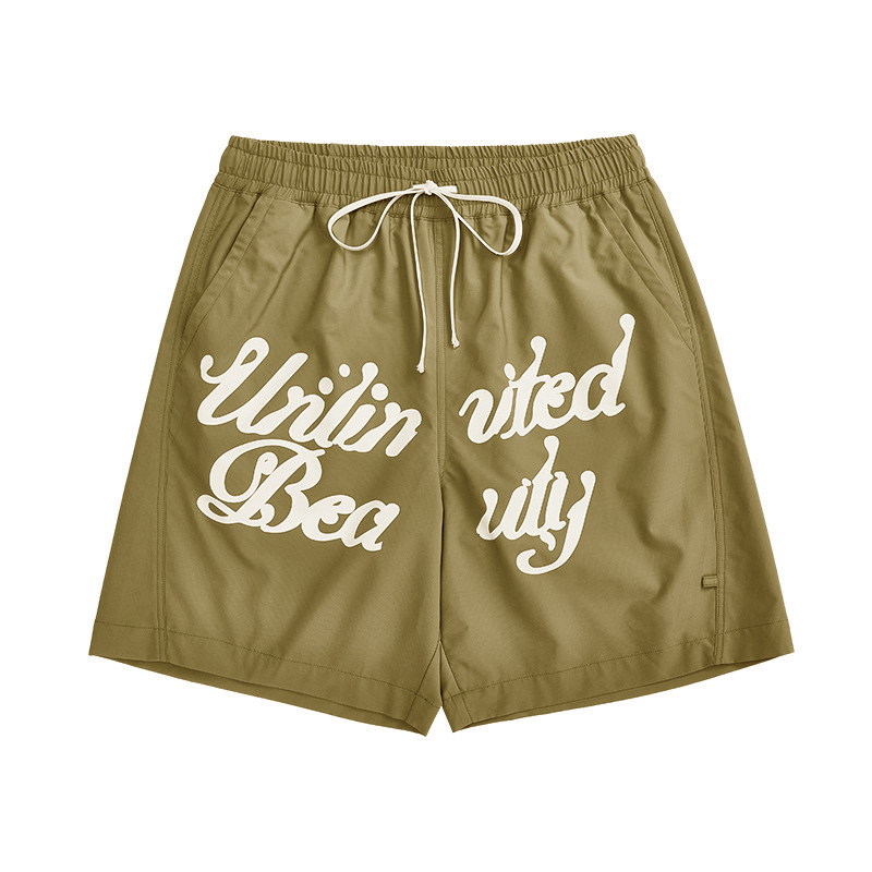 Men Boys Shorts Streetwear Bottoms Half Pants Sports Outfit Running Sweatsuit Trunks