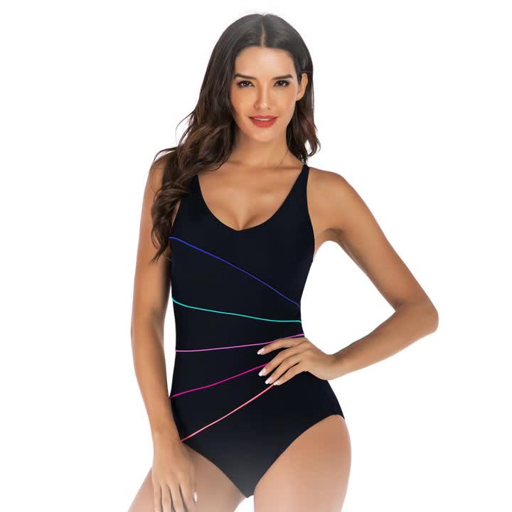 Women One-piece Swimsuit Swimwear Set Bikini Sport Bra Beach Thong Bathing Suit Underwear