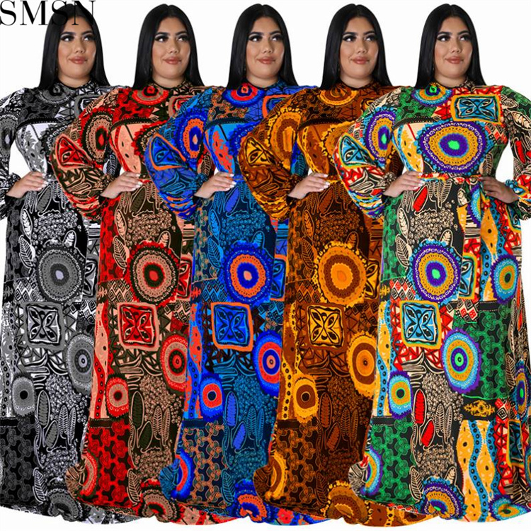 Plus Size Dress European and American fall women clothing wholesale supply rear zipper dress