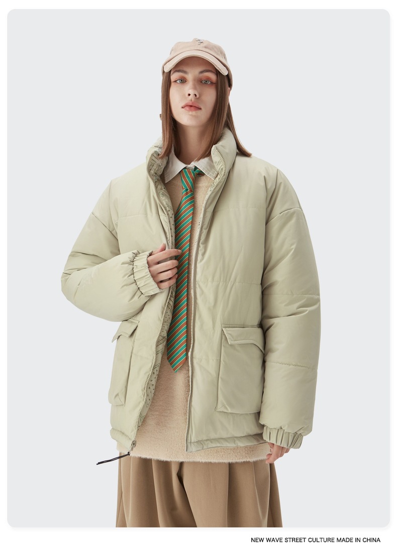 Women Men Down Jacket Hooded Coat Warm Winter Windproof Casual Parkas
