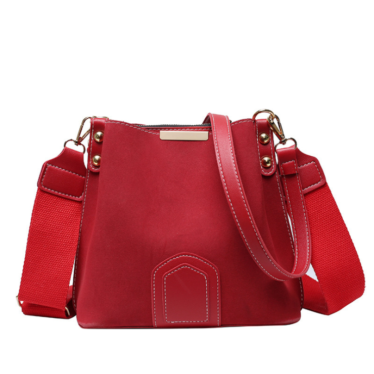Vintage Scrub Leather Bucket Bags