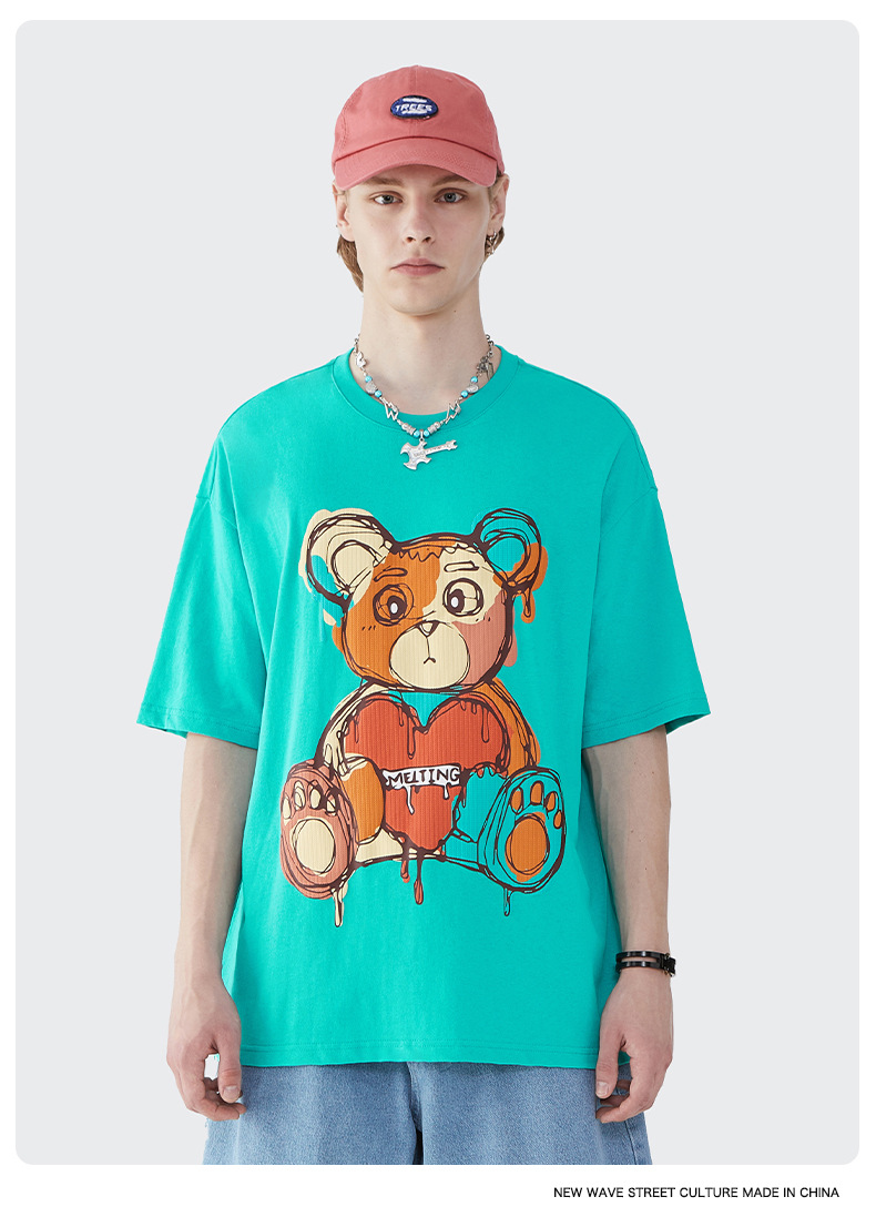 Summer Men Women Short Sleeve T-shirt Tee Pullover Tops Unisex Sweatshirt