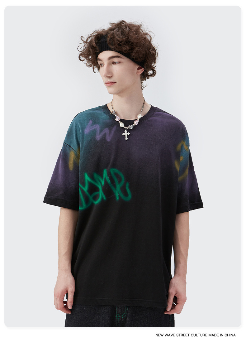 Summer Men Women Short Sleeve T-shirt Tee Pullover Tops Unisex Sweatshirt