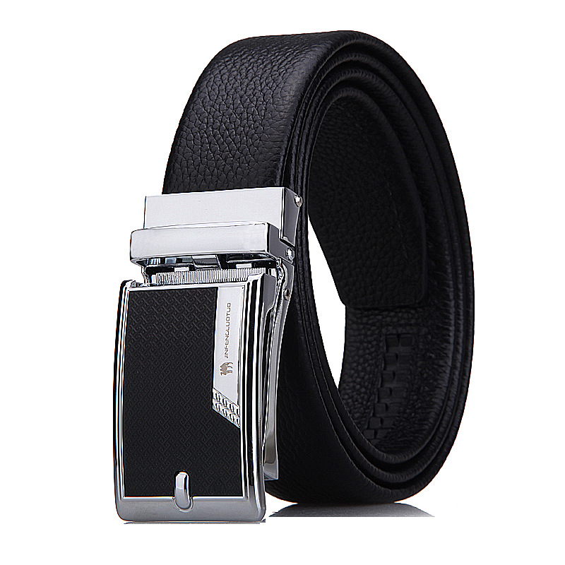 Women Men Belt 3.8cm Cowhide Leather Buckle Belt Unisex