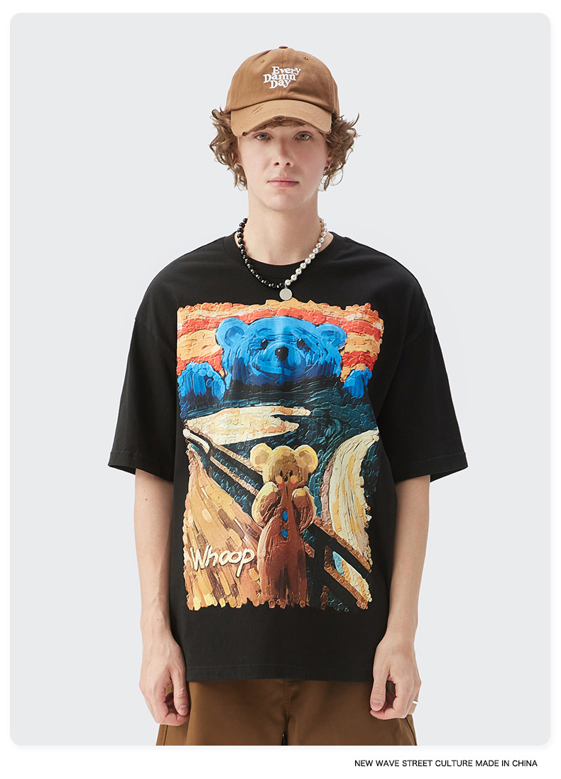 Summer Men Women Short Sleeve T-shirt Tee Pullover Tops Unisex Sweatshirt