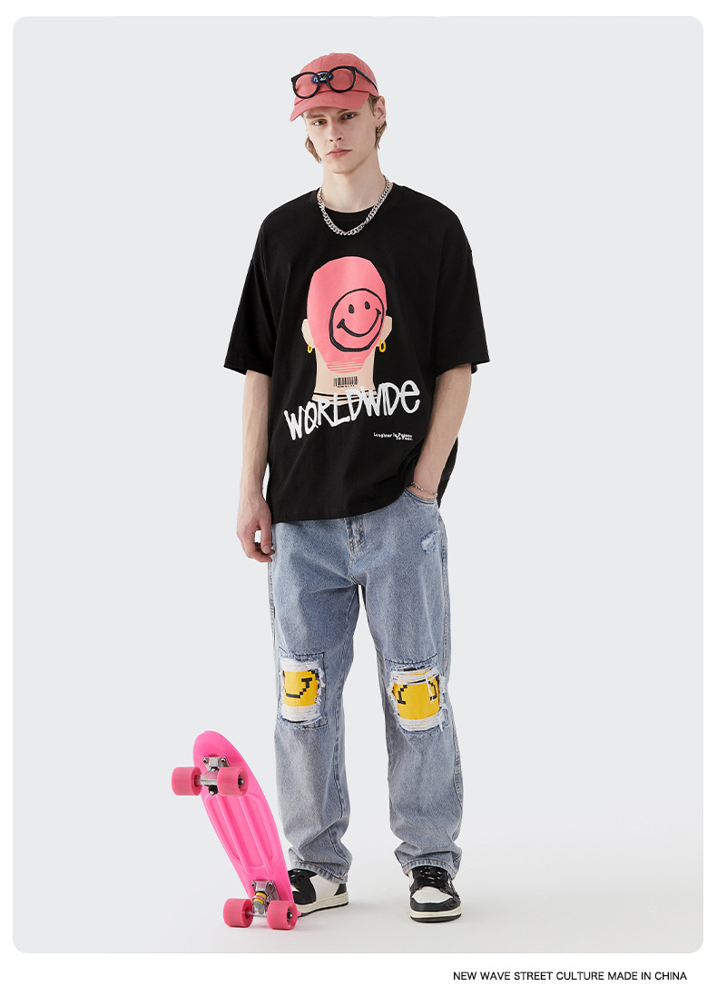 Summer Men Women Short Sleeve T-shirt Tee Pullover Tops Unisex Sweatshirt