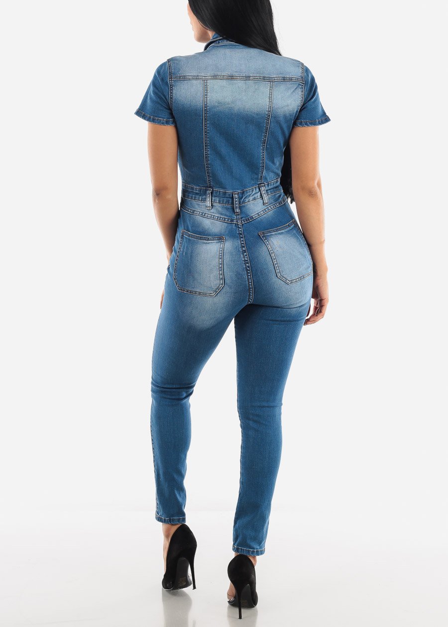 Fashion slim casual waist Jumpsuit