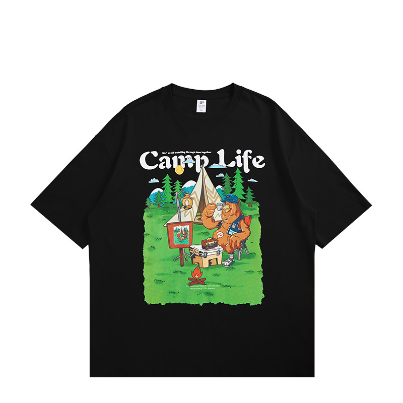 Summer Men Women Short Sleeve T-shirt Tee Pullover Tops Unisex Sweatshirt