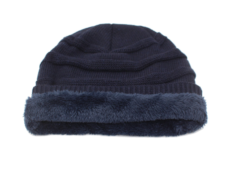 Men Women Beanie Hat Winter Wool Knitted Baggy Pull On Soft Caps