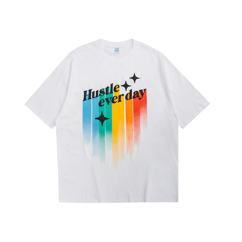 Summer Men Women Short Sleeve T-shirt Tee Pullover Tops Unisex Sweatshirt