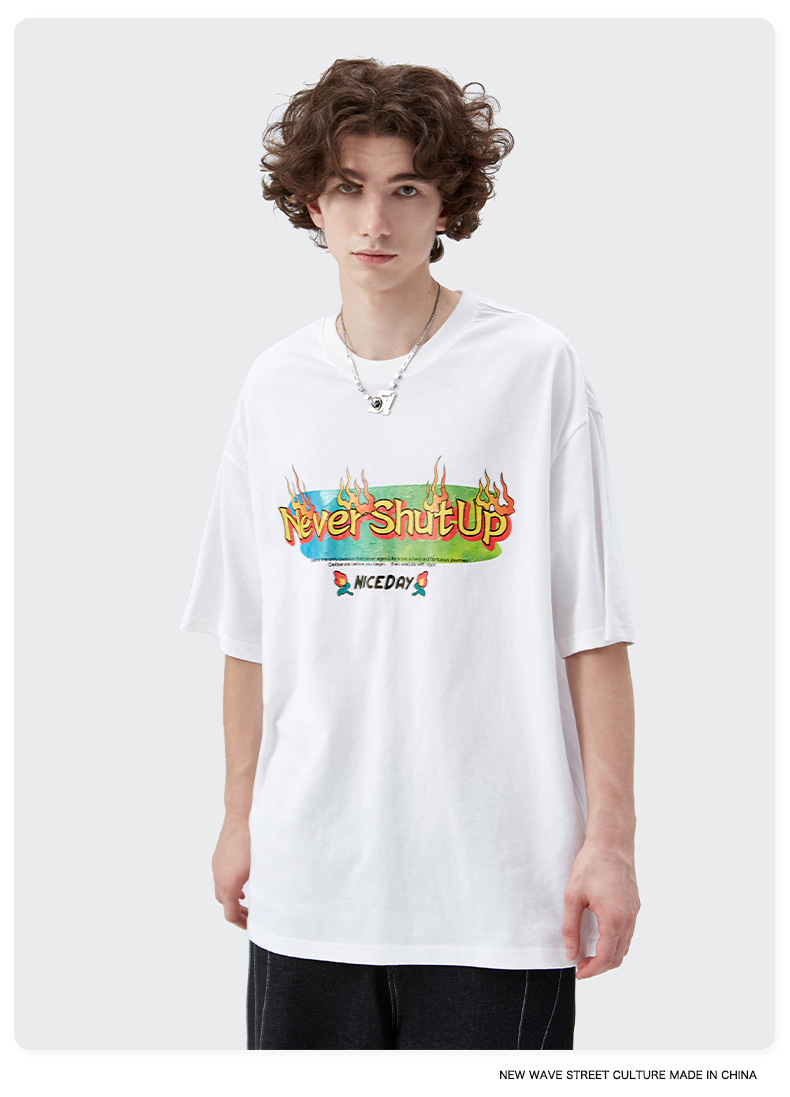 Summer Men Women Short Sleeve T-shirt Tee Pullover Tops Unisex Sweatshirt