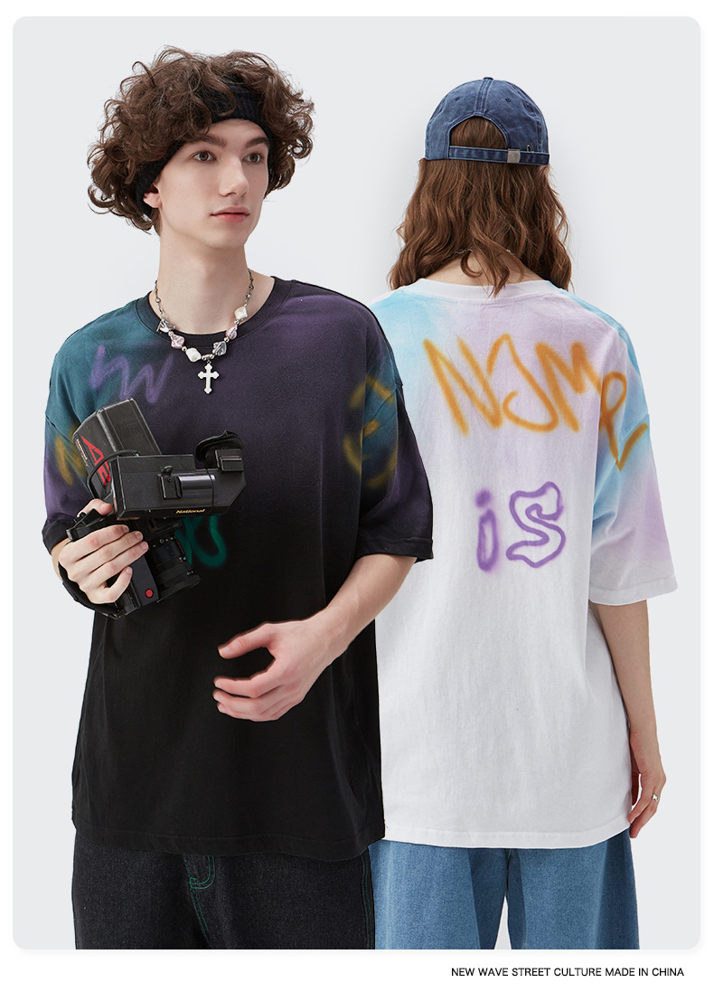 Summer Men Women Short Sleeve T-shirt Tee Pullover Tops Unisex Sweatshirt