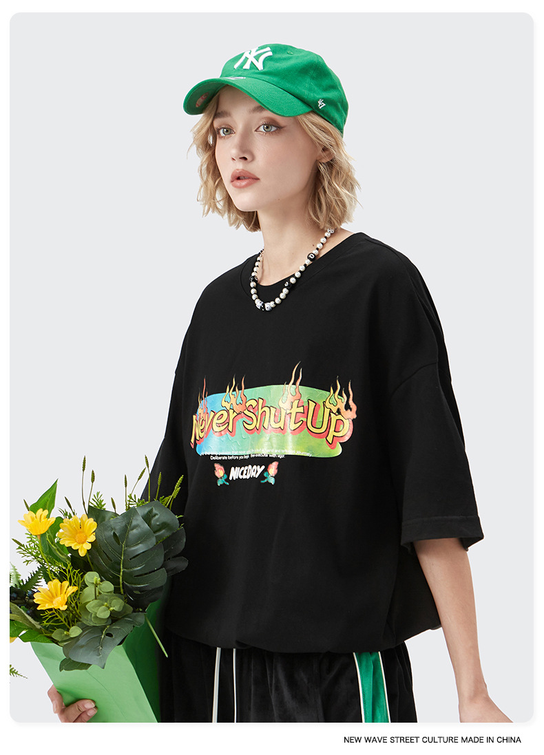 Summer Men Women Short Sleeve T-shirt Tee Pullover Tops Unisex Sweatshirt