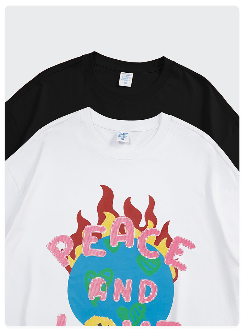 Summer Men Women Short Sleeve T-shirt Tee Pullover Tops Unisex Sweatshirt