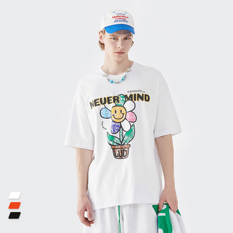 Summer Men Women Short Sleeve T-shirt Tee Pullover Tops Unisex Sweatshirt