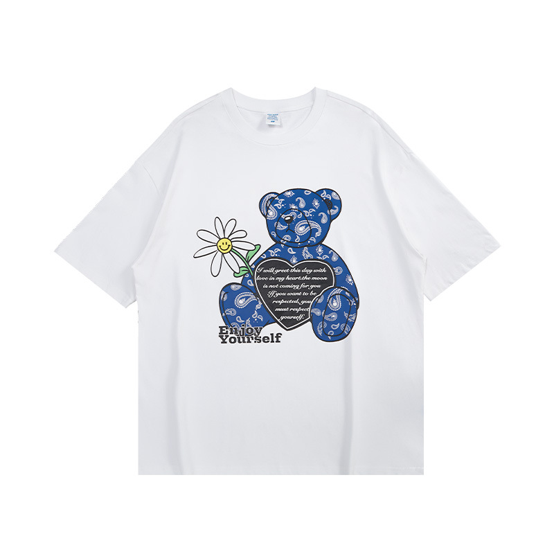 Summer Men Women Short Sleeve T-shirt Tee Pullover Tops Unisex Sweatshirt