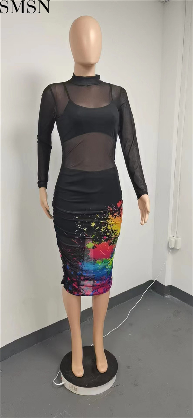 Casual Dress women clothing 2022 see through ladies summer dresses women 3 piece set