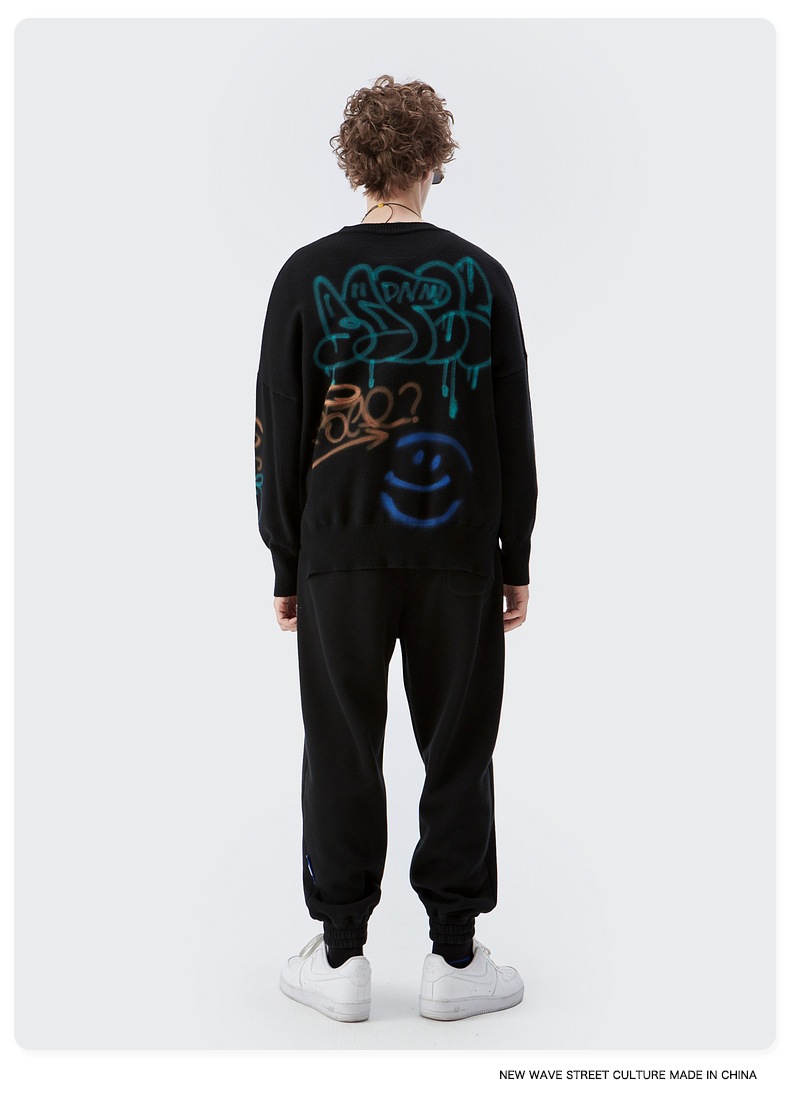 Men Women Knit Sweater Jumper Pullovers Cardigan Tops Unisex Sweatshirts